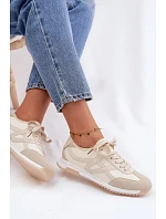 Dámské tenisky model 22099994 béžové - VINCEZA