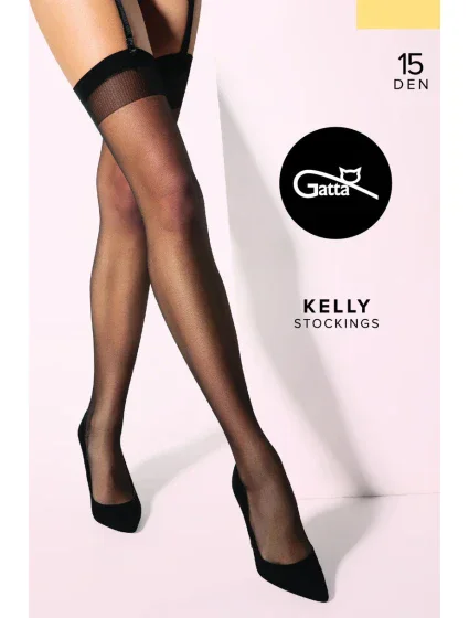 Dámské punčochy k podvazkovému pásu KELLY - Stretch Dámské punčochy k podvazkovému pásu KELLY - Stretch