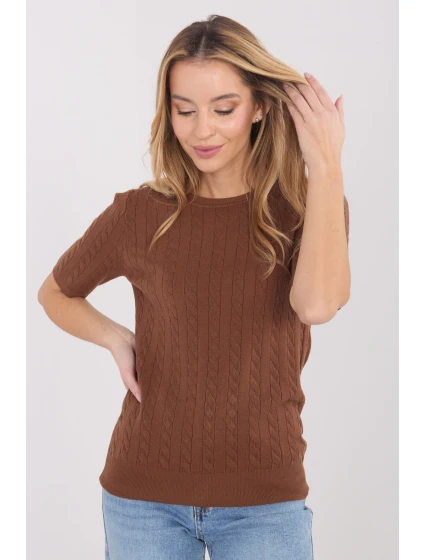 Svetr s krátkým rukávem  model 222831 Factory Price