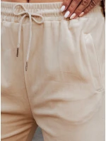 Dámské světle broskvové velurové tepláky FashionStreet UY2840