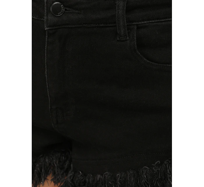 Szorty damskie z wysokim stanem czarne model 22120869 - FashionStreet