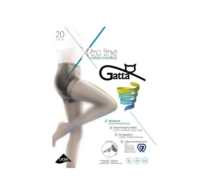 Dámské punčochové kalhoty Gatta Body Relax Medica 20 den 5-XL Dámské punčochové kalhoty Gatta Body Relax Medica 20 den 5-XL