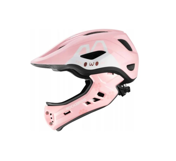 kask dziecięcy różowy dětské model 21857315 - Rockbros
