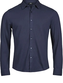 TJ Košile piqué s dlouhým rukávem  18. navy model 22464885 - Tee Jays
