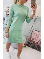 Klasické tmavě mátové šaty Klasické tmavě mátové šaty