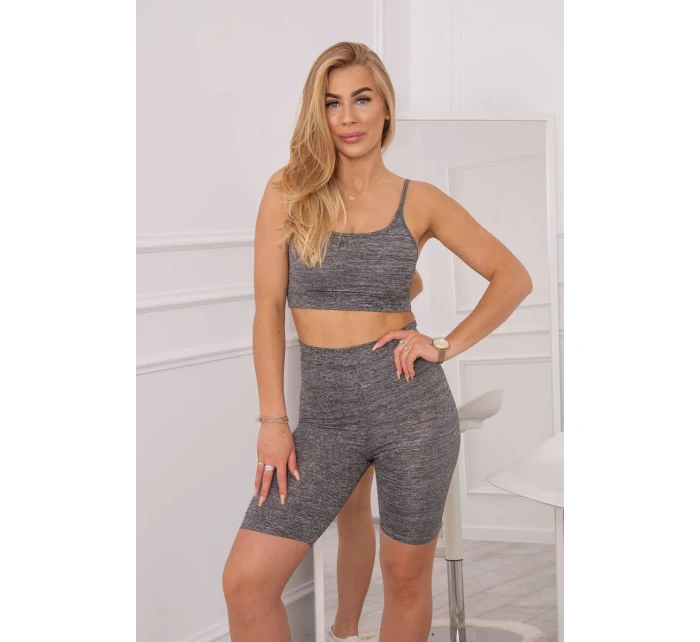 Sportovní set top + legíny černý Sportovní set top + legíny černý