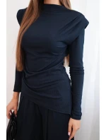 Dámský bavlněný komplet s a kalhotami s širokými nohavicemi model 21731206 - K-Fashion Dámský bavlněný komplet s a kalhotami s širokými nohavicemi model 21731206 - K-Fashion