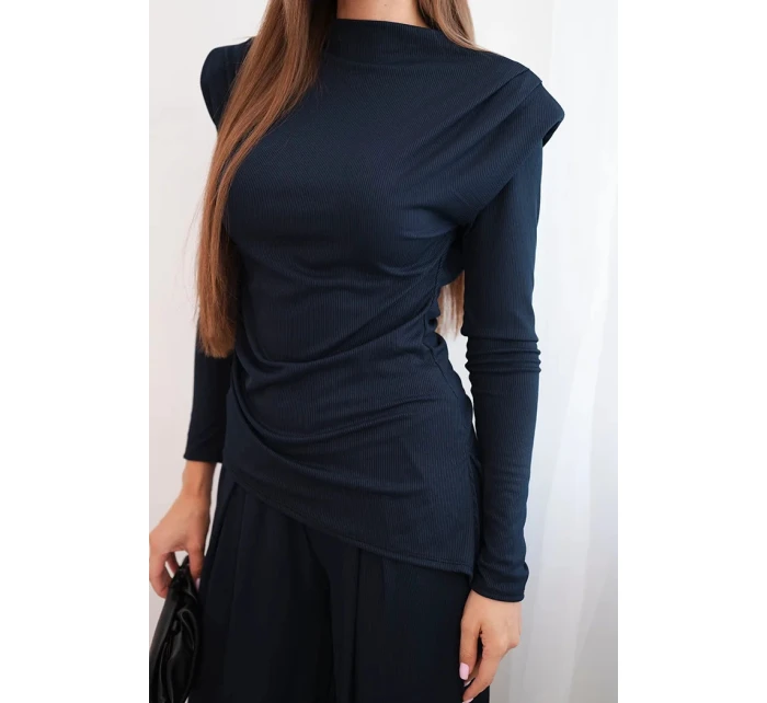 Dámský bavlněný komplet s a kalhotami s širokými nohavicemi model 21731206 - K-Fashion Dámský bavlněný komplet s a kalhotami s širokými nohavicemi model 21731206 - K-Fashion