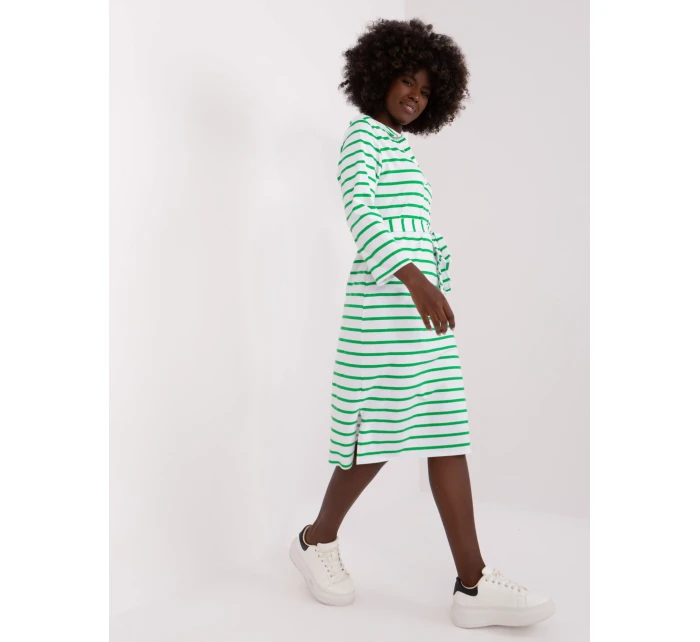 LK SK 509299 šaty.74 bílá a zelená