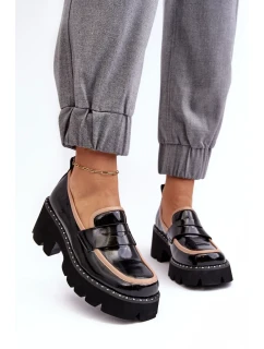 Kožené dámské mokasíny D&A Black