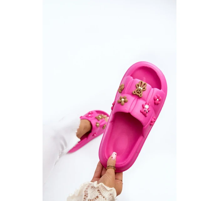 Dámské pěnové pantofle s ozdobami Fuchsia Cambrina Dámské pěnové pantofle s ozdobami Fuchsia Cambrina