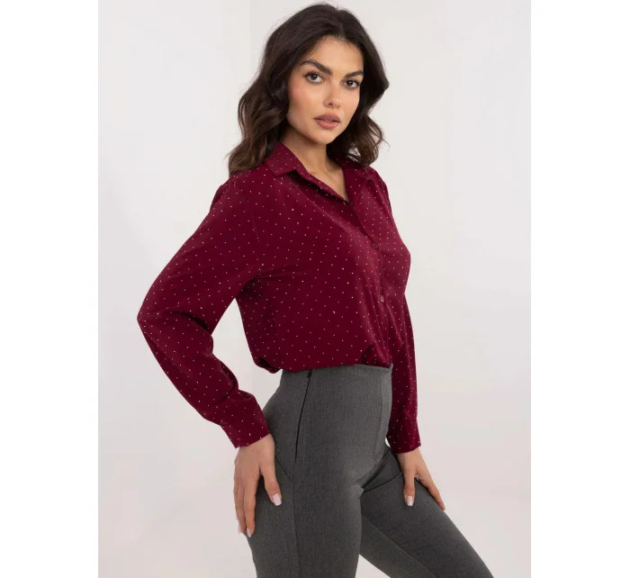Dámská košile DHJ KS model 20796583 bordó - FPrice