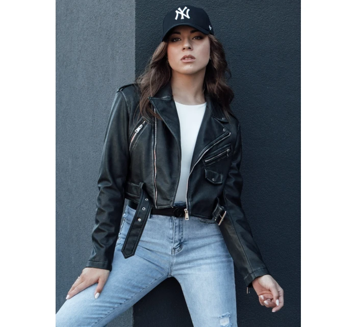 dámská kožená bunda ramones black Dstreet model 21979426 - FashionStreet
