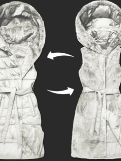 oboustranná vesta v barvě ecru model 21310508 - MINORITY