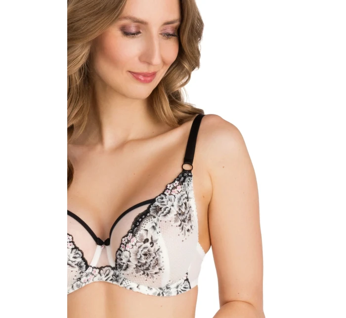 Dámská podprsenka model 20126250 Black & white - Gorsenia