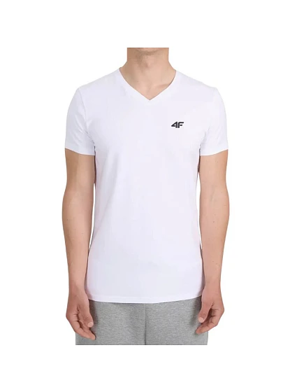 Pánské tričko 4F M3339 white 4FWMM00TTSHM3339 10S pánské
