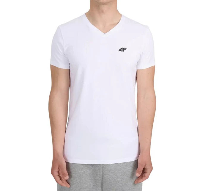 Pánské tričko 4F M3339 white 4FWMM00TTSHM3339 10S pánské