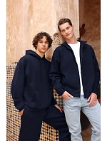Fruit of the Loom Iconic Premium Elasticated Cuff Jog Pants Tepláky z těžké bavlny 16.4056 deep navy Fruit of the Loom Iconic Premium Elasticated Cuff Jog Pants Tepláky z těžké bavlny 16.4056 deep navy