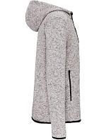 PA 365 Pánská pletená fleecová bunda s kapucí model 22423397 light grey melange - Kariban ProAct PA 365 Pánská pletená fleecová bunda s kapucí model 22423397 light grey melange - Kariban ProAct