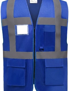 Yoko HVW 801 Hi-Vis multifunkční vesta 79.W801 royal blue