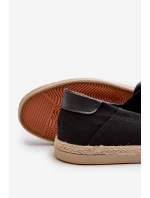 Pánské espadrilky s pletením černé model 21666705 - EVENTO