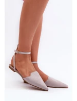 Šedé baleríny z semiše s model 21666742 - Boto Šedé baleríny z semiše s model 21666742 - Boto