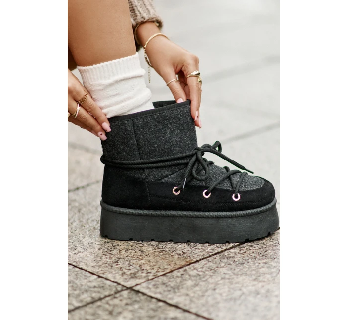 Sněhule S Na Platformě Černé model 21676673 - Boto Sněhule S Na Platformě Černé model 21676673 - Boto