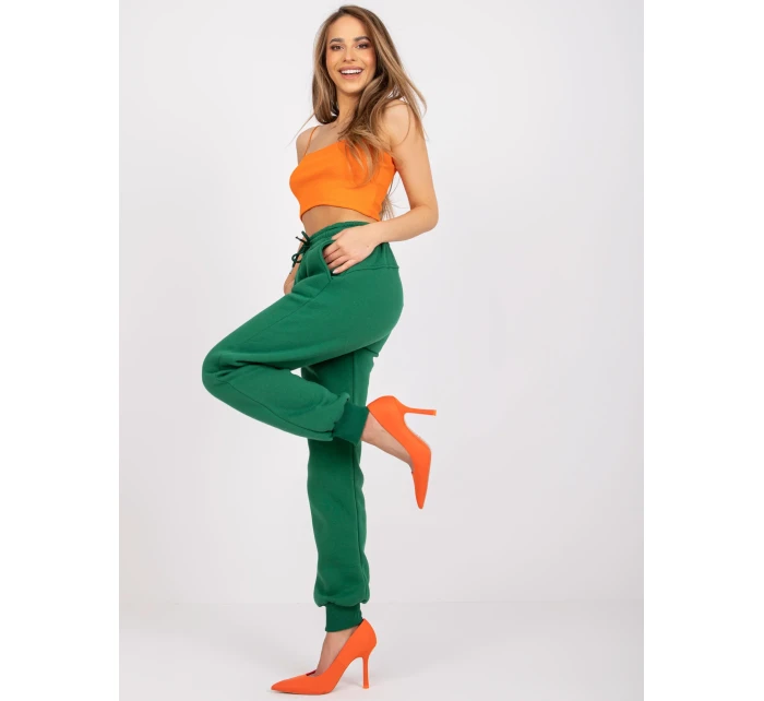 Tepláky EM DR 712.39P tmavě zelená