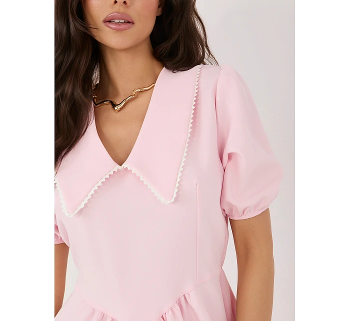 Šaty MI SK 3429 1.92 světle růžová