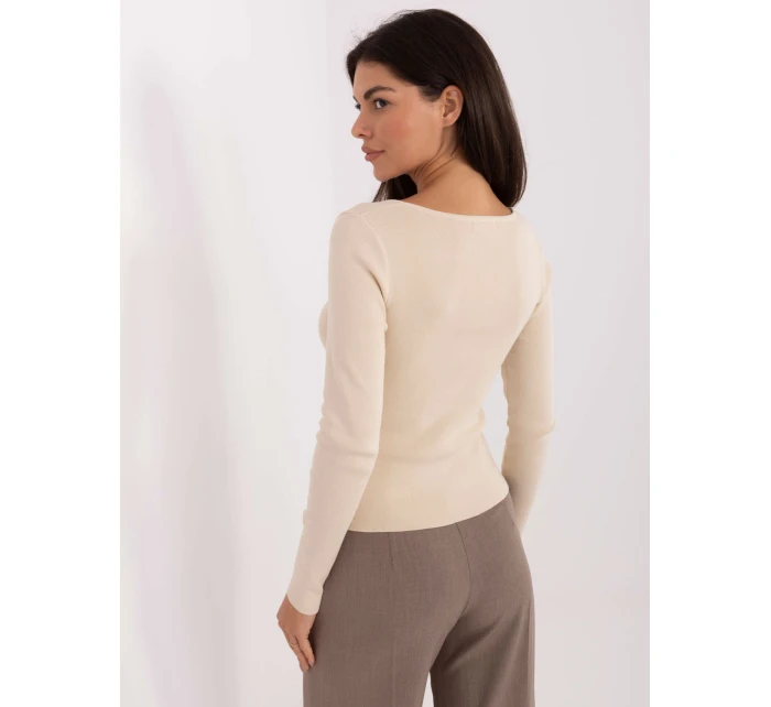 PM SW jumper DF61034.76 světle béžový