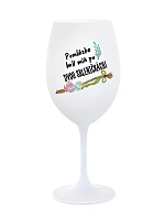 POMLÁZKA BOLÍ MÍŇ PO DVOU SKLENIČKÁCH! - bílá sklenice na víno 350 ml POMLÁZKA BOLÍ MÍŇ PO DVOU SKLENIČKÁCH! - bílá sklenice na víno 350 ml
