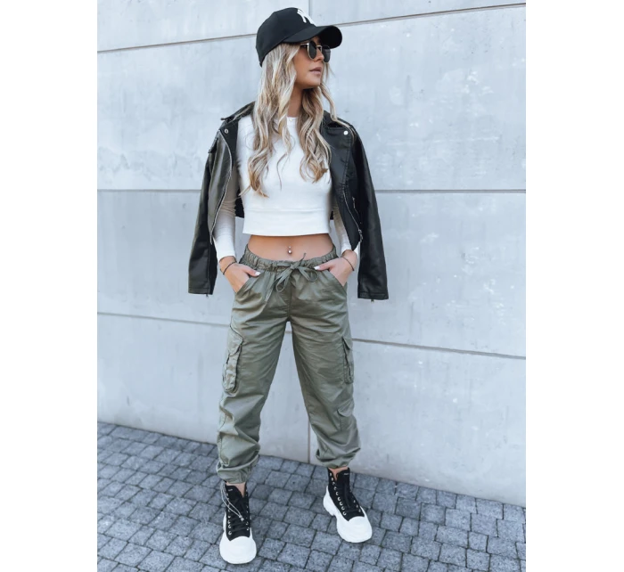 Dámské padákové kalhoty green Dstreet model 21971104 - FashionStreet