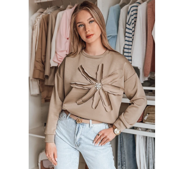 Dámská oversize mikina s květinami Dstreet model 21986560 - FashionStreet Dámská oversize mikina s květinami Dstreet model 21986560 - FashionStreet