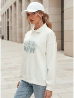 Dámská oversize mikina s potiskem bílá Dstreet model 21989125 - FashionStreet