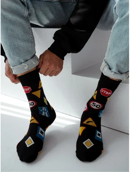 Milena Avangard Ponožky 0125-113 Dopravní značky 39-46