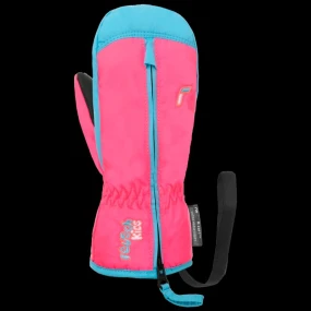 Dětské zimní rukavice REUSCH Ben Mitten nepromokavé zateplené jednoprsté růžové/modré (62/85/408/3305)