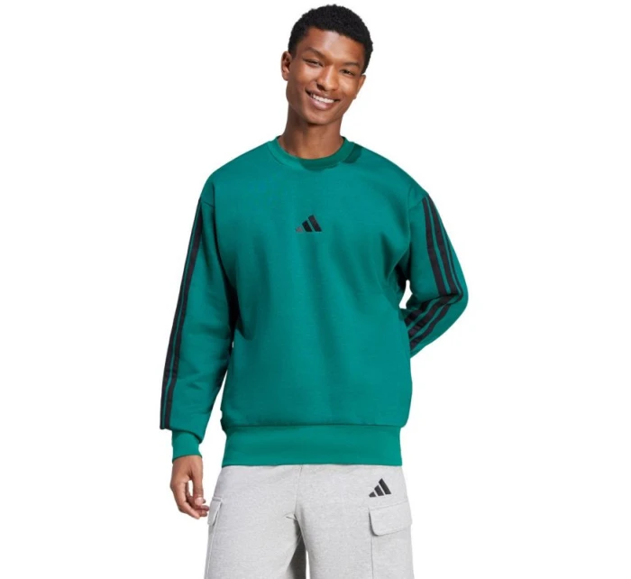 Adidas Essentials Sweatshirt 3-Stripes Fleece M JE6306 pánské Adidas Essentials Sweatshirt 3-Stripes Fleece M JE6306 pánské