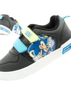 Leomil Sonic dětské sportovní boty lehké tenisky na suchý zip černé