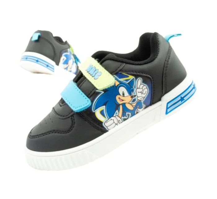 Leomil Sonic dětské sportovní boty lehké tenisky na suchý zip černé