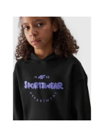 Dívčí nepruhovaná mikina s kapucí 4F Junior 4FJWAW24TSWSF1213-20S Dívčí nepruhovaná mikina s kapucí 4F Junior 4FJWAW24TSWSF1213-20S