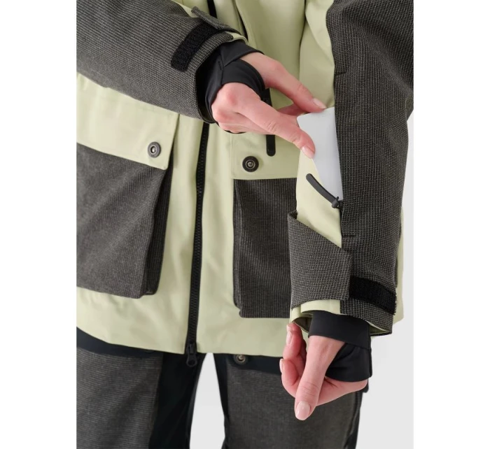 Dámská snowboardová bunda s membránou 10000 4F 4FWAW24TTJAF587-44S Dámská snowboardová bunda s membránou 10000 4F 4FWAW24TTJAF587-44S