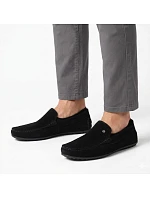 Pánské kožené mokasíny polobotky černé model 22061118 - FILIPPO Pánské kožené mokasíny polobotky černé model 22061118 - FILIPPO