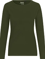 Neutral O 81050 Dámské tričko s dlouhým rukávem 77.8150 military