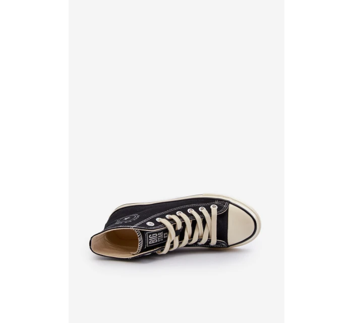 Dámské vysoké tenisky Big Star model 21654788 černé - Big Star Shoes Dámské vysoké tenisky Big Star model 21654788 černé - Big Star Shoes