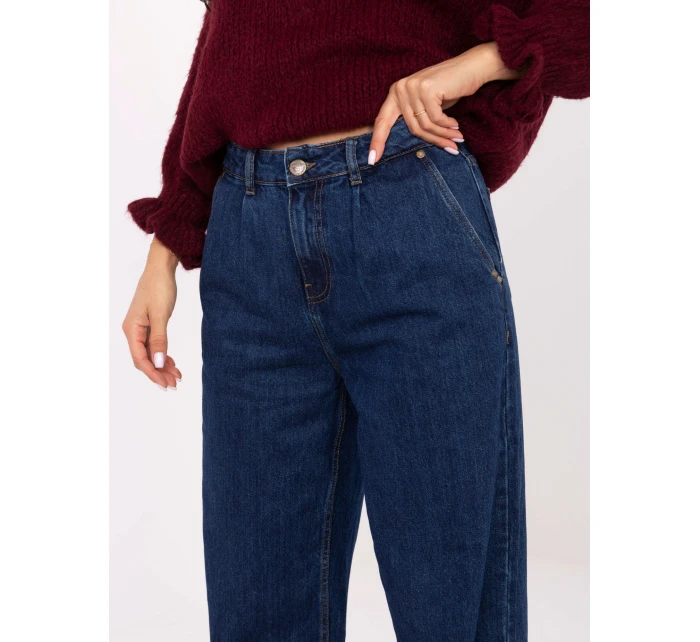 Spodnie model 21370644 ciemny niebieski - FPrice Spodnie model 21370644 ciemny niebieski - FPrice