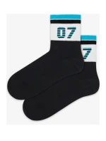 CHLAPECKÉ VZOROVANÉ PONOŽKY 2-6 LET ČERNÉ 24-26