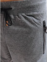 Pánské tmavě šedé teplákové kraťasy FashionStreet SX2267