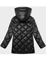 Černá prošívaná bunda pro přechodné období model 21245941 - W COLLECTION Černá prošívaná bunda pro přechodné období model 21245941 - W COLLECTION