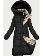 Černá dámská zimní bunda s kapucí Glakate (LU-238001B#)