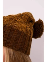 Paris fleecová čepice K213 hnědá+hořčičná Paris fleecová čepice K213 hnědá+hořčičná